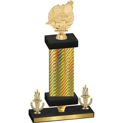 Premium Single Gold Carbon Fiber Victory Swimming Trophy