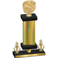 Premium Single Gold Carbon Fiber Victory Cheerleading Trophy