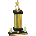 Premium Single Gold Carbon Fiber Year Hockey Trophy