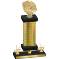 Premium Single Gold Carbon Fiber First Place Basketball Trophy