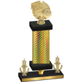 Premium Single Gold Carbon Fiber Victory Basketball Trophy
