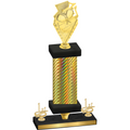 Premium Single Gold Carbon Fiber First Place Pickleball Trophy