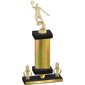 Premium Single Gold Carbon Fiber Victory Basketball Trophy