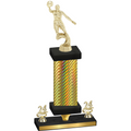 Premium Single Gold Carbon Fiber Year Basketball Trophy