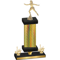 Premium Single Gold Carbon Fiber First Place Skater Trophy