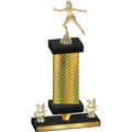 Premium Single Gold Carbon Fiber Year Skater Trophy