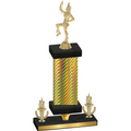 Premium Single Gold Carbon Fiber Victory Majorette Trophy