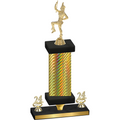 Premium Single Gold Carbon Fiber Year Majorette Trophy