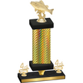 Premium Single Gold Carbon Fiber Fourth Place Fishing Trophy