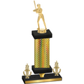 Premium Single Gold Carbon Fiber Victory Softball Trophy