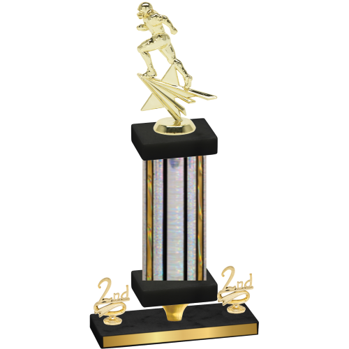 Premium Single Silver Glacier Second Place Football Trophy