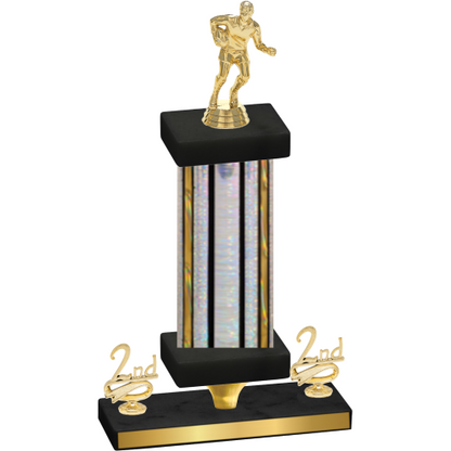 Premium Single Silver Glacier Second Place Rugby Trophy