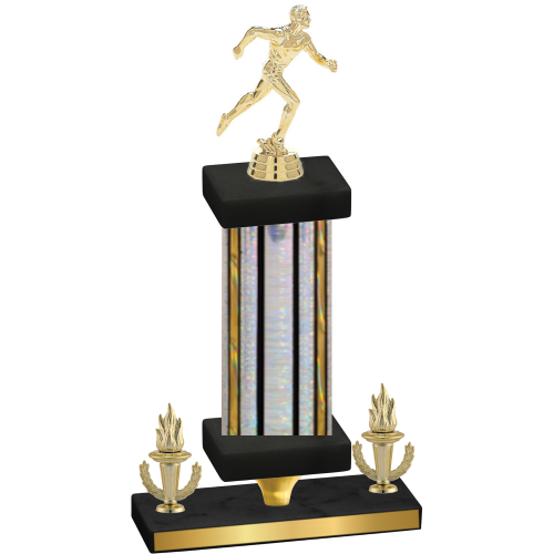 Premium Single Silver Glacier Victory Running Trophy