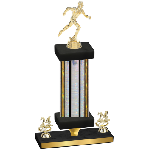 Premium Single Silver Glacier Year Running Trophy