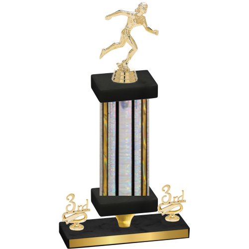 Premium Single Silver Glacier Third Place Running Trophy