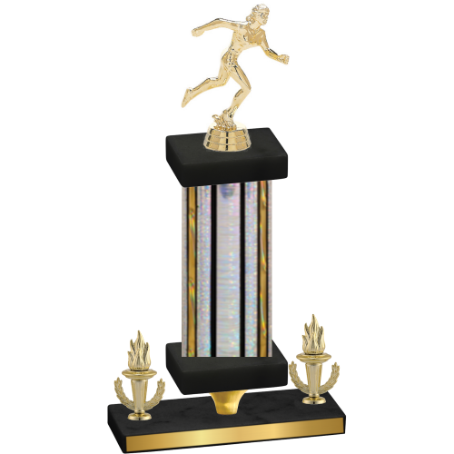 Premium Single Silver Glacier Victory Running Trophy