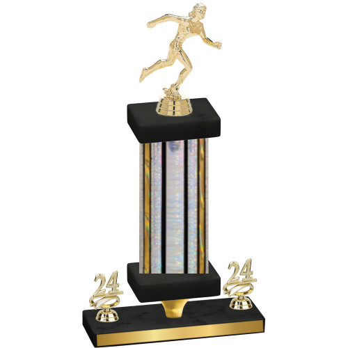 Premium Single Silver Glacier Year Running Trophy