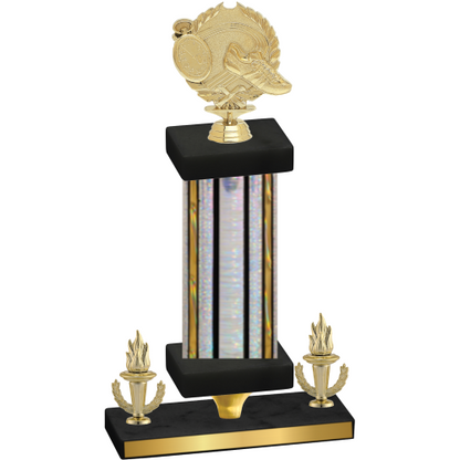 Premium Single Silver Glacier Victory Running Trophy