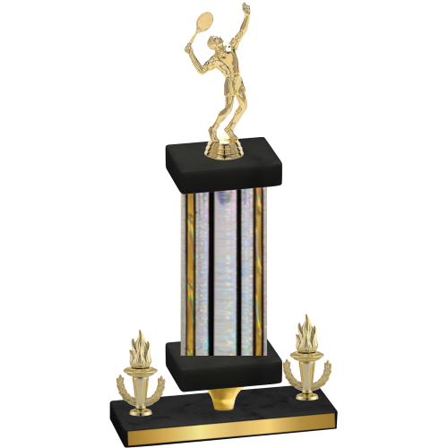 Premium Single Silver Glacier Victory Tennis Trophy