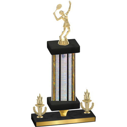 Premium Single Silver Glacier Victory Tennis Trophy