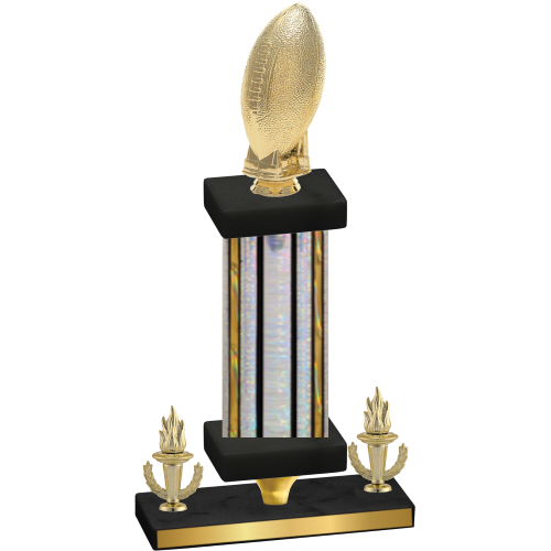 Premium Single Silver Glacier Victory Football Trophy