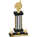 Premium Single Silver Glacier First Place Volleyball Trophy