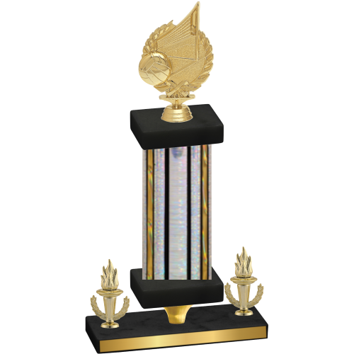 Premium Single Silver Glacier Victory Volleyball Trophy