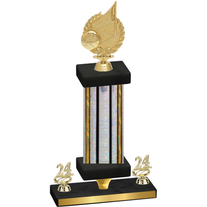 Premium Single Silver Glacier Year Volleyball Trophy