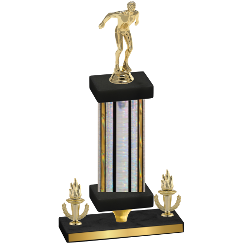 Premium Single Silver Glacier Victory Swimming Trophy