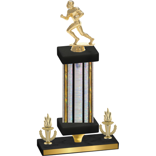 Premium Single Silver Glacier Victory Football Trophy