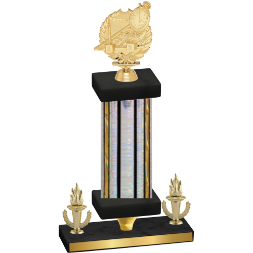 Premium Single Silver Glacier Victory Swimming Trophy