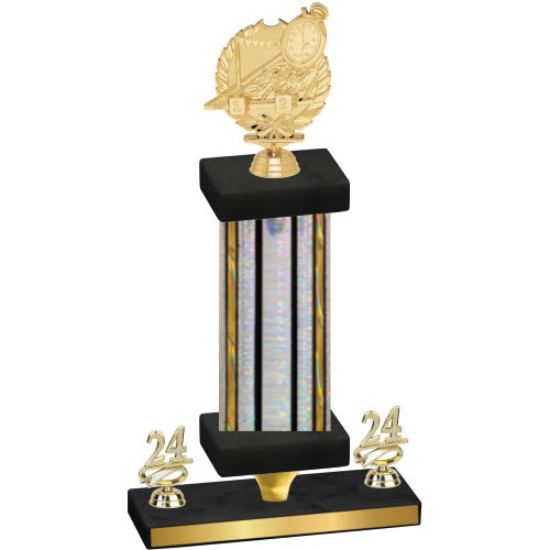 Premium Single Silver Glacier Year Swimming Trophy