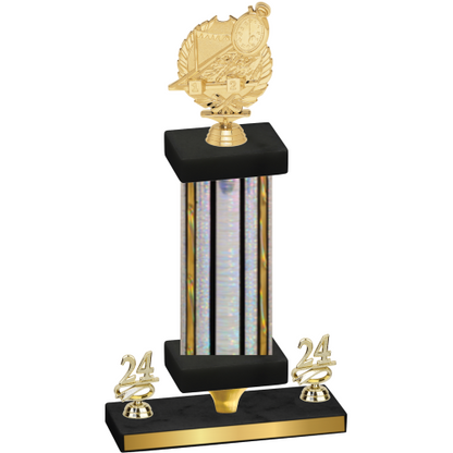 Premium Single Silver Glacier Year Swimming Trophy