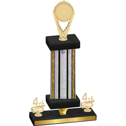 Premium Single Silver Glacier Fourth Place Insert Trophy