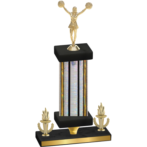 Premium Single Silver Glacier Victory Cheerleading Trophy