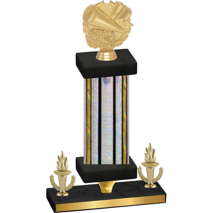 Premium Single Silver Glacier Victory Cheerleading Trophy