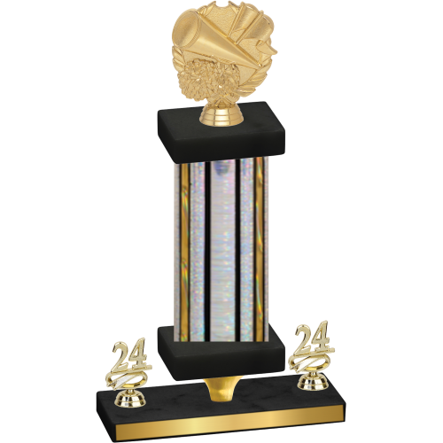 Premium Single Silver Glacier Year Cheerleading Trophy