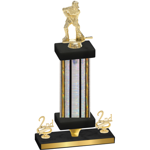 Premium Single Silver Glacier Second Place Hockey Trophy