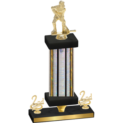 Premium Single Silver Glacier Second Place Hockey Trophy