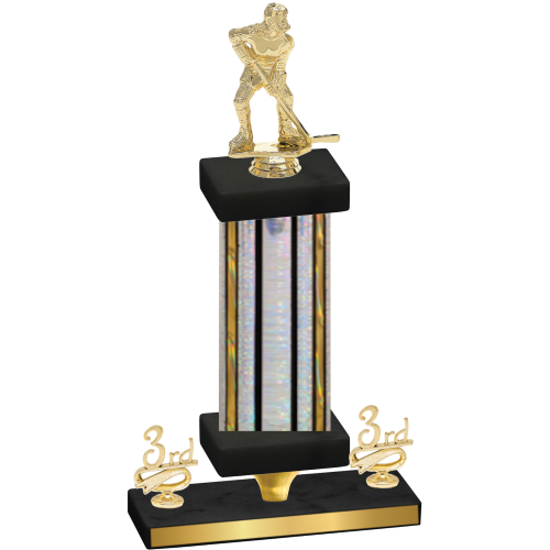 Premium Single Silver Glacier Third Place Hockey Trophy