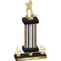 Premium Single Silver Glacier Fourth Place Hockey Trophy