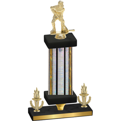 Premium Single Silver Glacier Victory Hockey Trophy