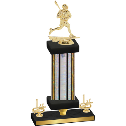 Premium Single Silver Glacier First Place Lacrosse Trophy