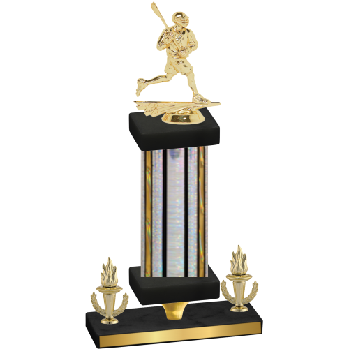 Premium Single Silver Glacier Victory Lacrosse Trophy