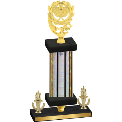 Premium Single Silver Glacier Victory Pickleball Trophy