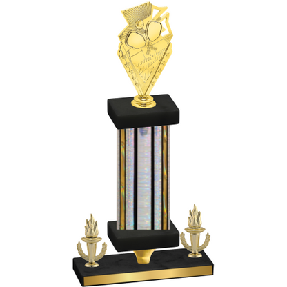 Premium Single Silver Glacier Victory Pickleball Trophy