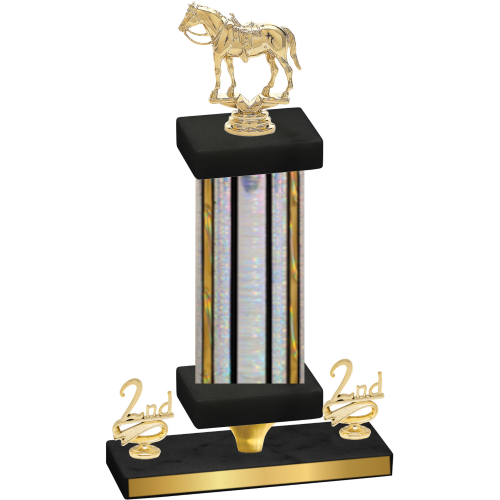 Premium Single Silver Glacier Second Place Horses Trophy