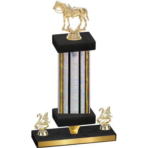 Premium Single Silver Glacier Year Horses Trophy