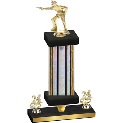 Premium Single Silver Glacier Year Shooter Trophy