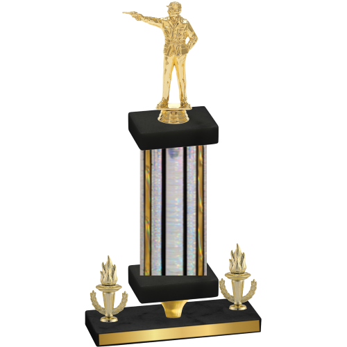 Premium Single Silver Glacier Victory Shooter Trophy